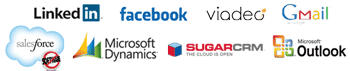 LinkedIn Facebook Viadeo Twitter Salesforce SFDC Gmail Outlook Dynamics Oracle CRM